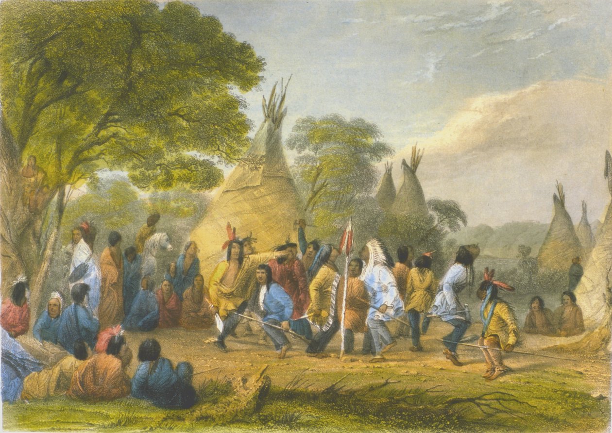 رقصة الكلب من داكوتا ، 1853 بواسطة الكابتن سيث ايستمان