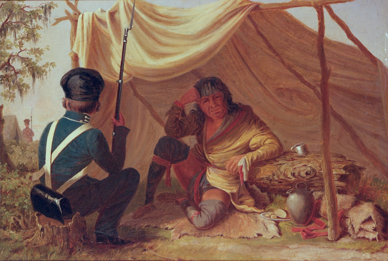 Osceola in Captivity ، c.1837 بواسطة الكابتن سيث ايستمان