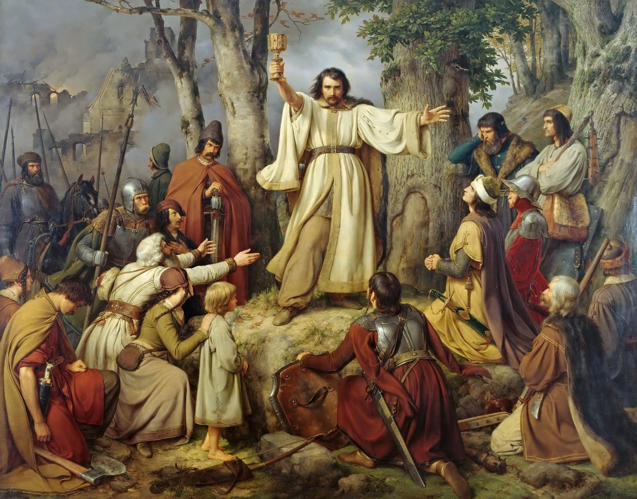 خطبة الحسينية ، 1836. بواسطة كارل فريدريش ليسينج