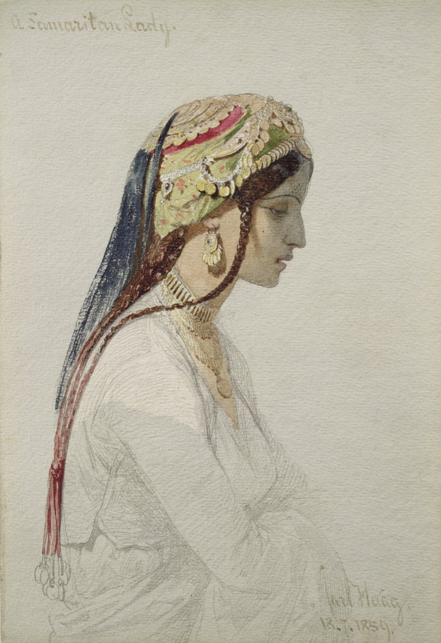 سيدة سامرية ، 1859 بواسطة كارل هاج