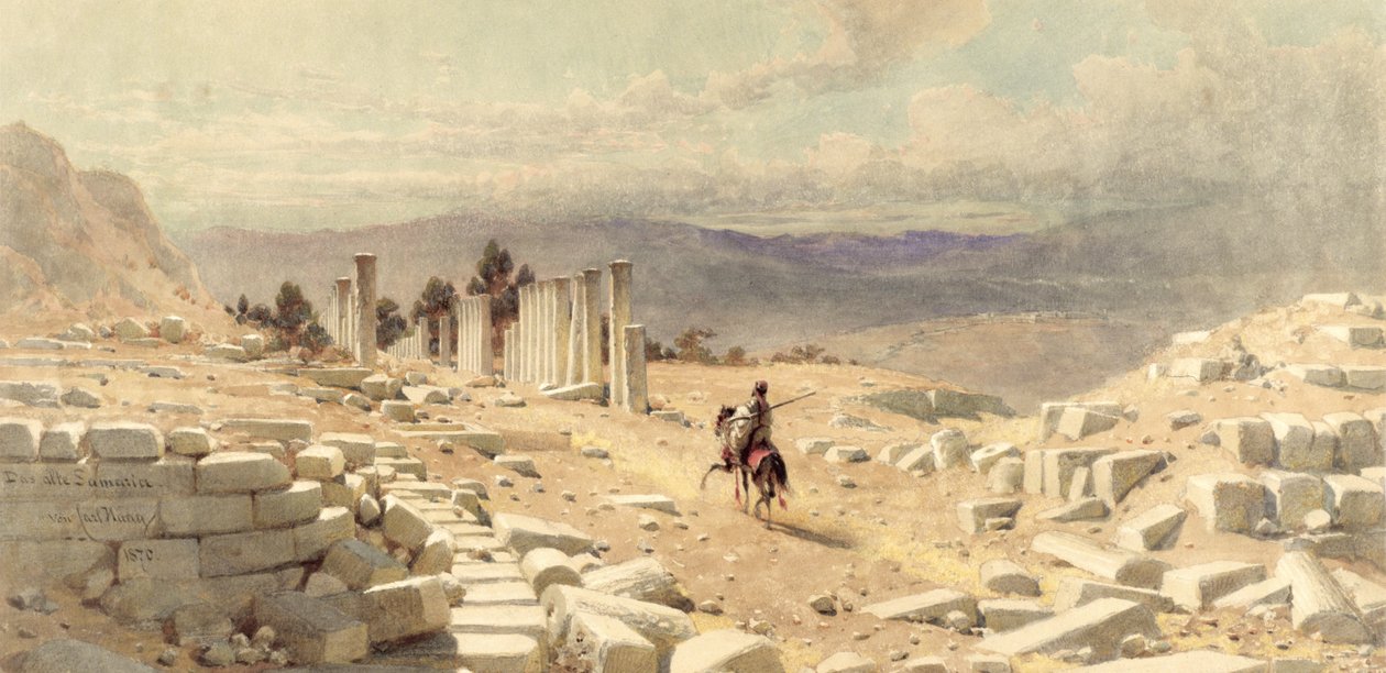 مدخل السامرة القديمة ، 1870 بواسطة كارل هاج