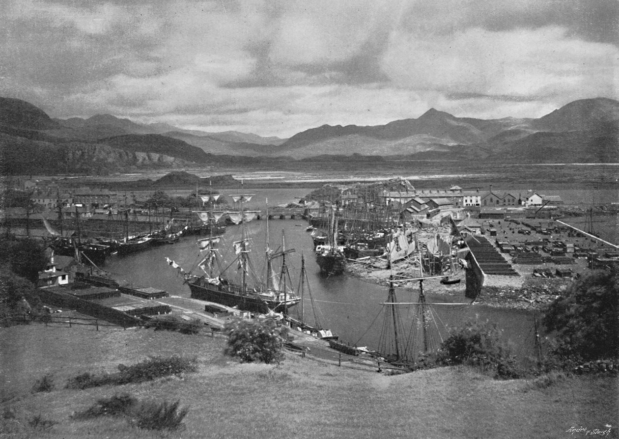 Portmadoc ، c1896 بواسطة كاتالال وبريتشارد