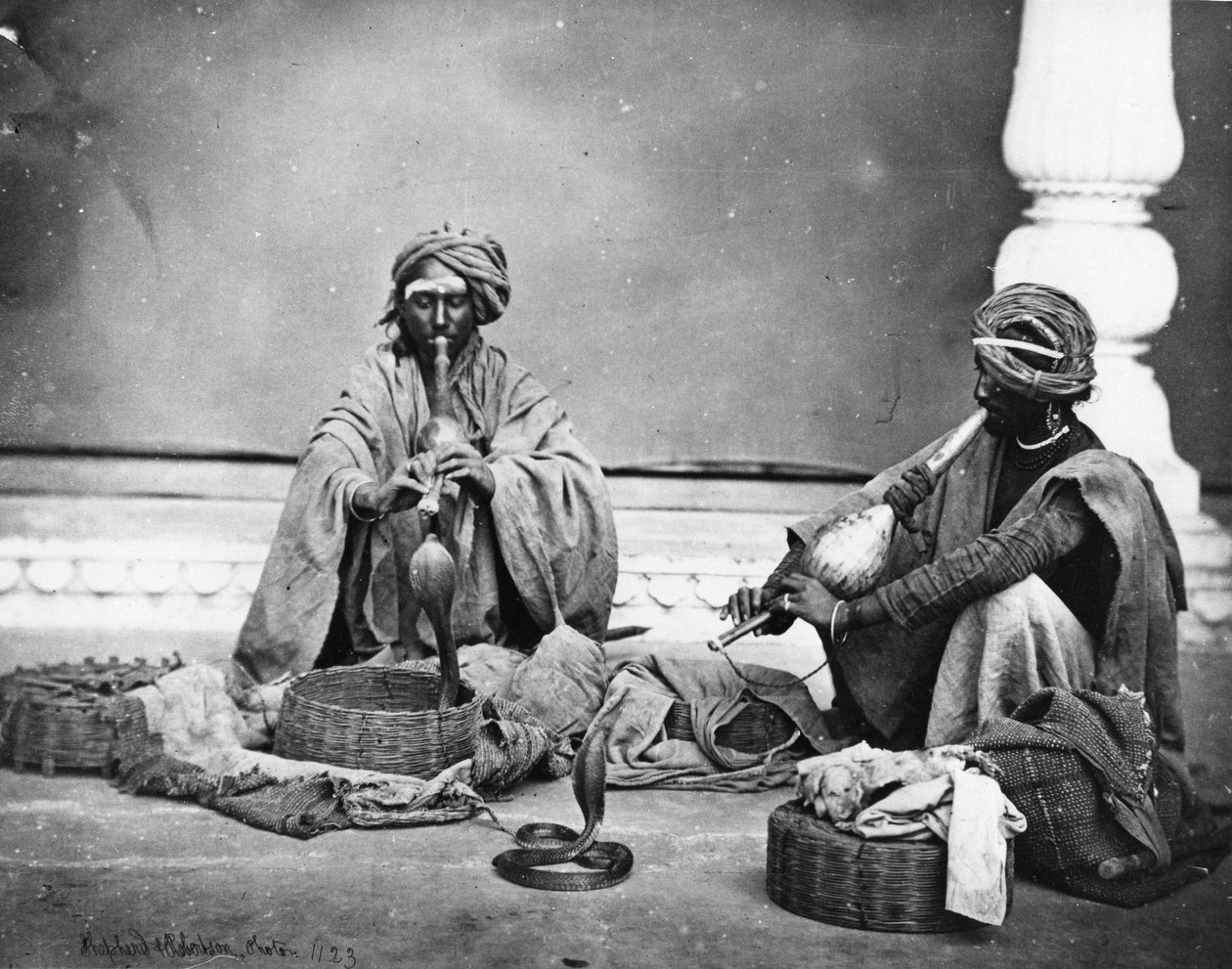سحر الأفعى ، c.1863 بواسطة تشارلز روبرتسون