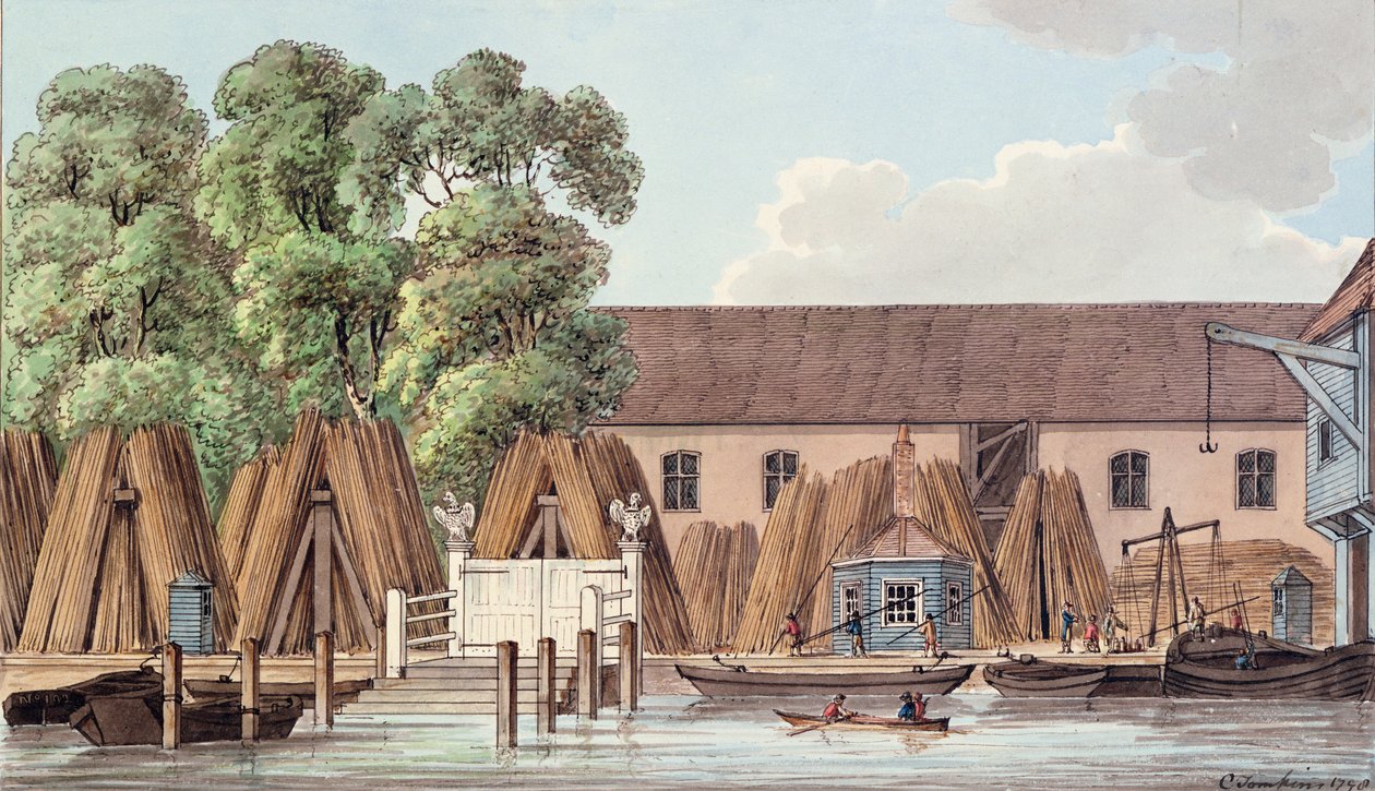 The Old Steel Yard ، 1798 بواسطة تشارلز تومكينز