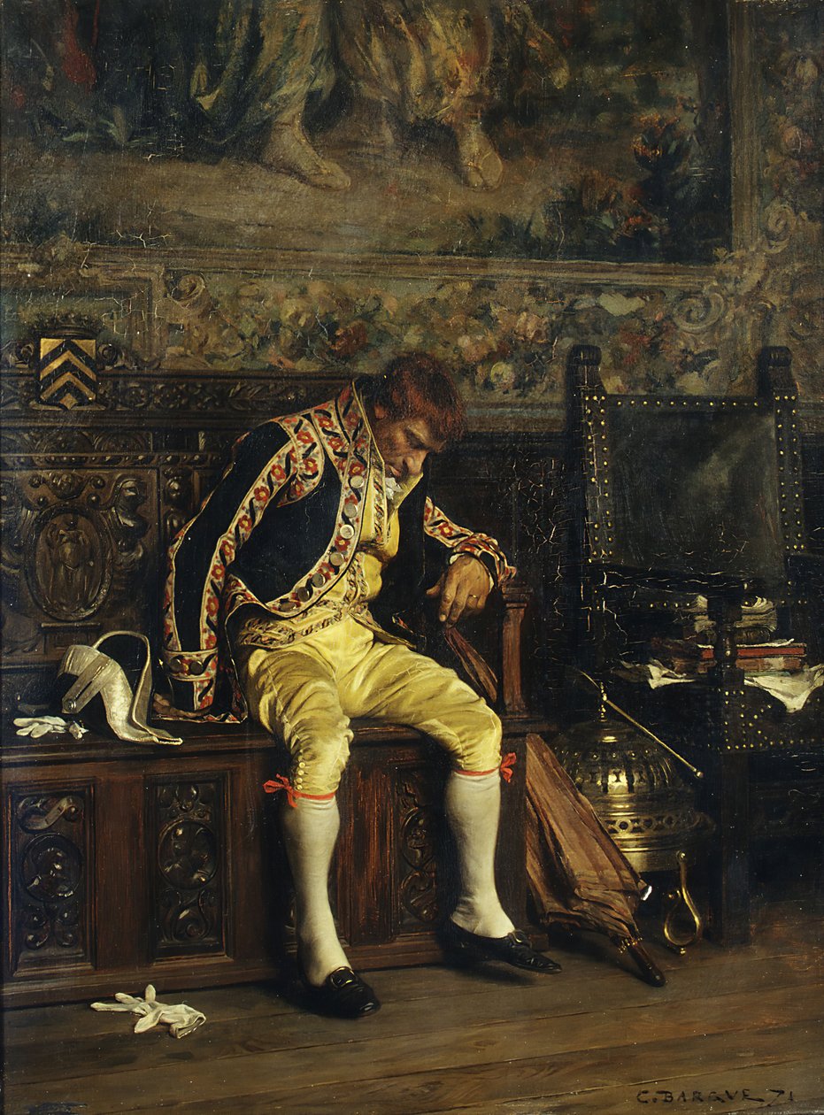 ينام رجل القدم ، 1871. بواسطة تشارلز بارج
