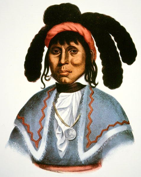 Micanopy (ت 1849) حوالي 1826 (ليثو ملون) بواسطة تشارلز بيرد كينج