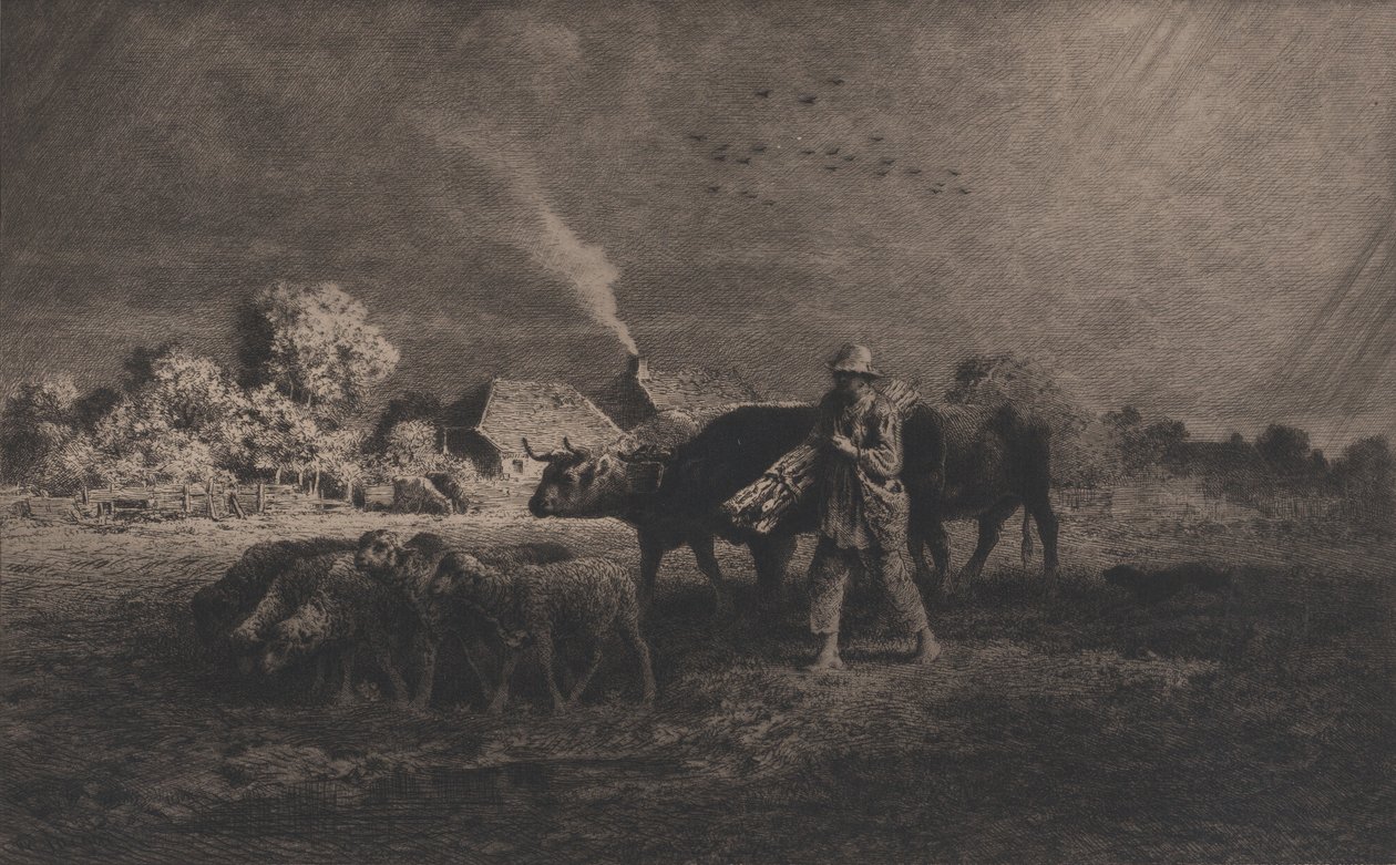 العاصفة 1865. بواسطة تشارلز إميل جاك