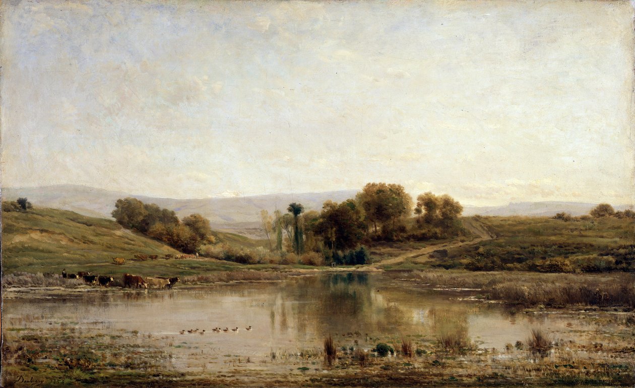 بركة 1858. بواسطة تشارلز فرانسوا داوبيني