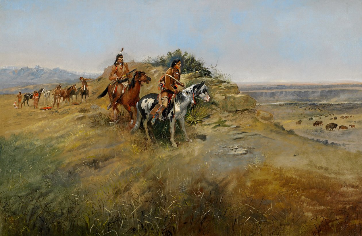بافالو هانت ، 1891 بواسطة تشارلز ماريون راسل