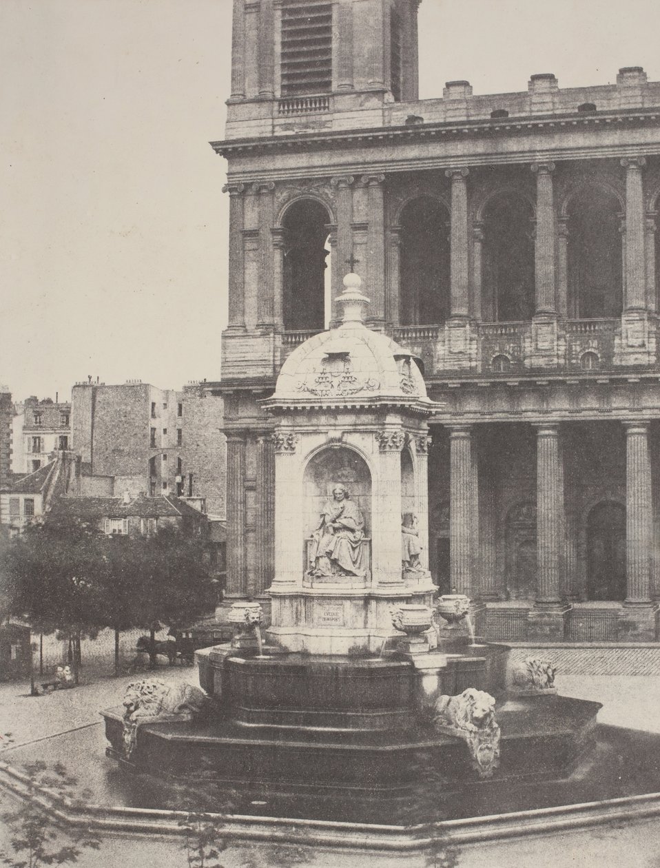 نافورة في سانت سولبيس ، 1851. بواسطة تشارلز مارفيل