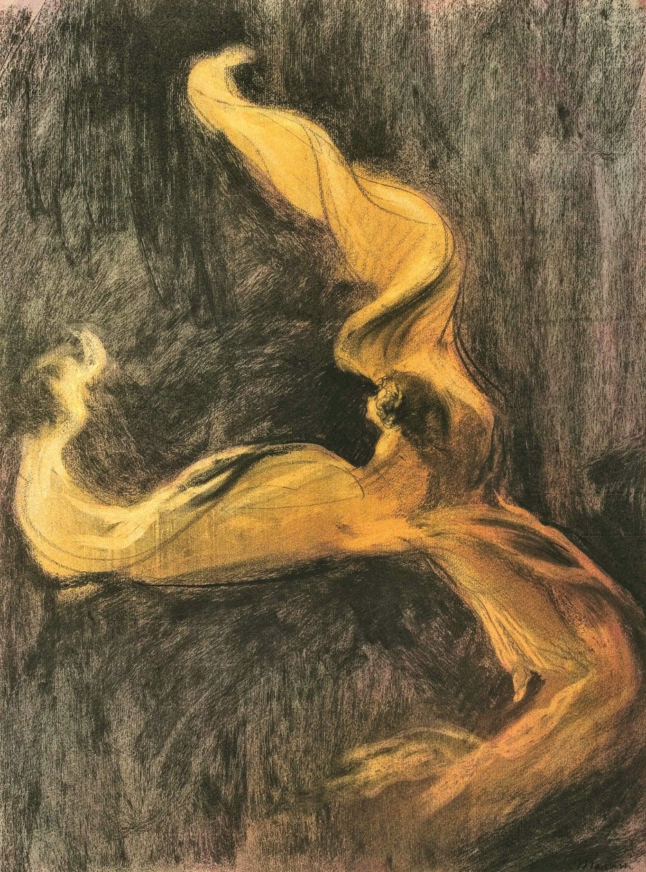 Loie Fuller Yellow Dress ، ج. 1895. بواسطة تشارلز مورين