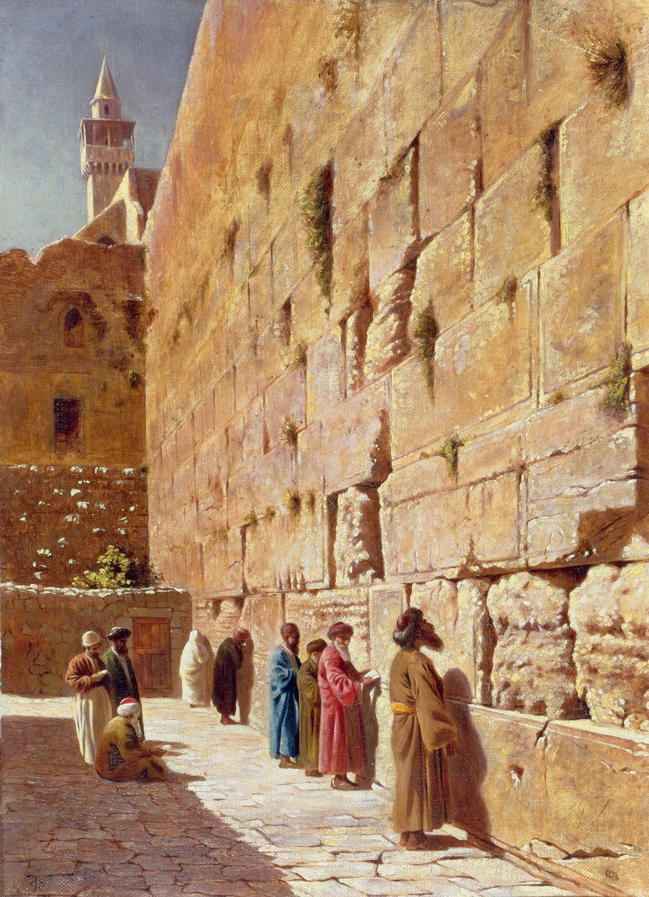 في حائط المبكى 1873 بواسطة تشارلز روبرتسون