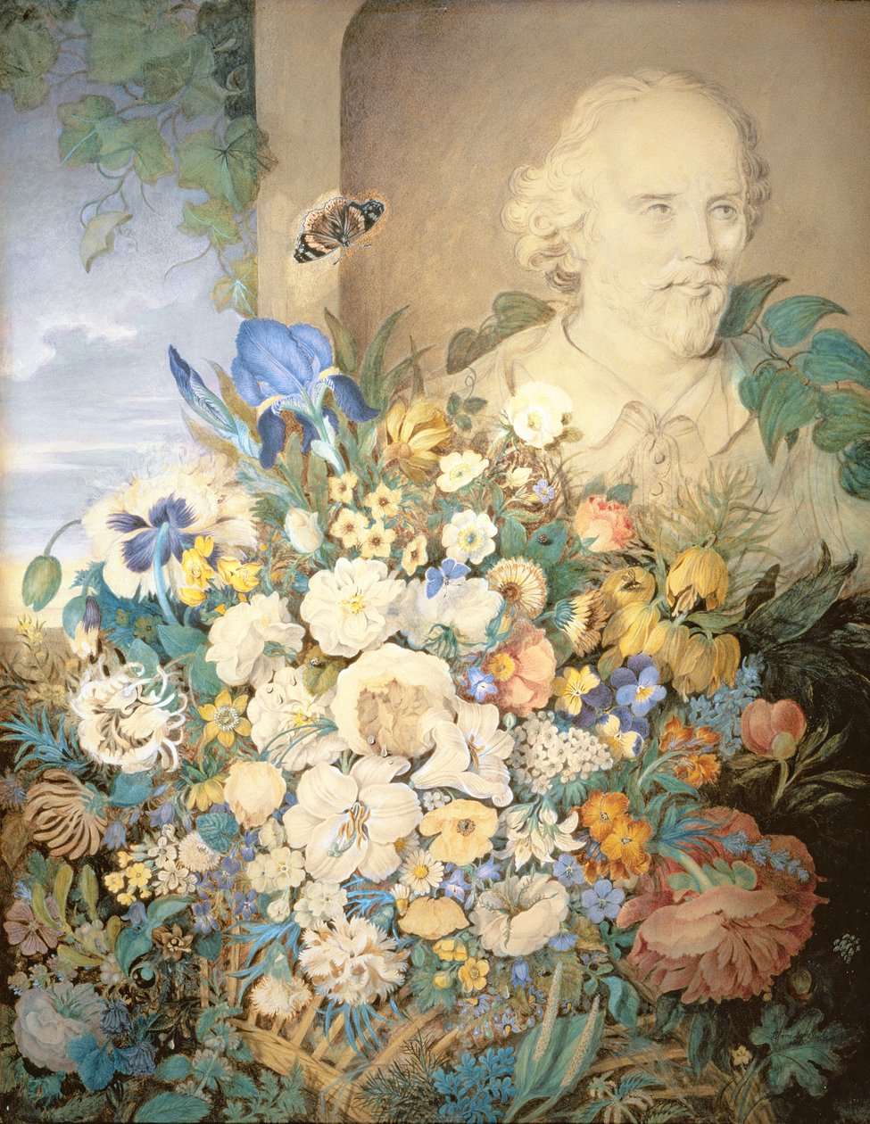 زهور شكسبير ، c.1835 بواسطة كلارا ماريا بوب