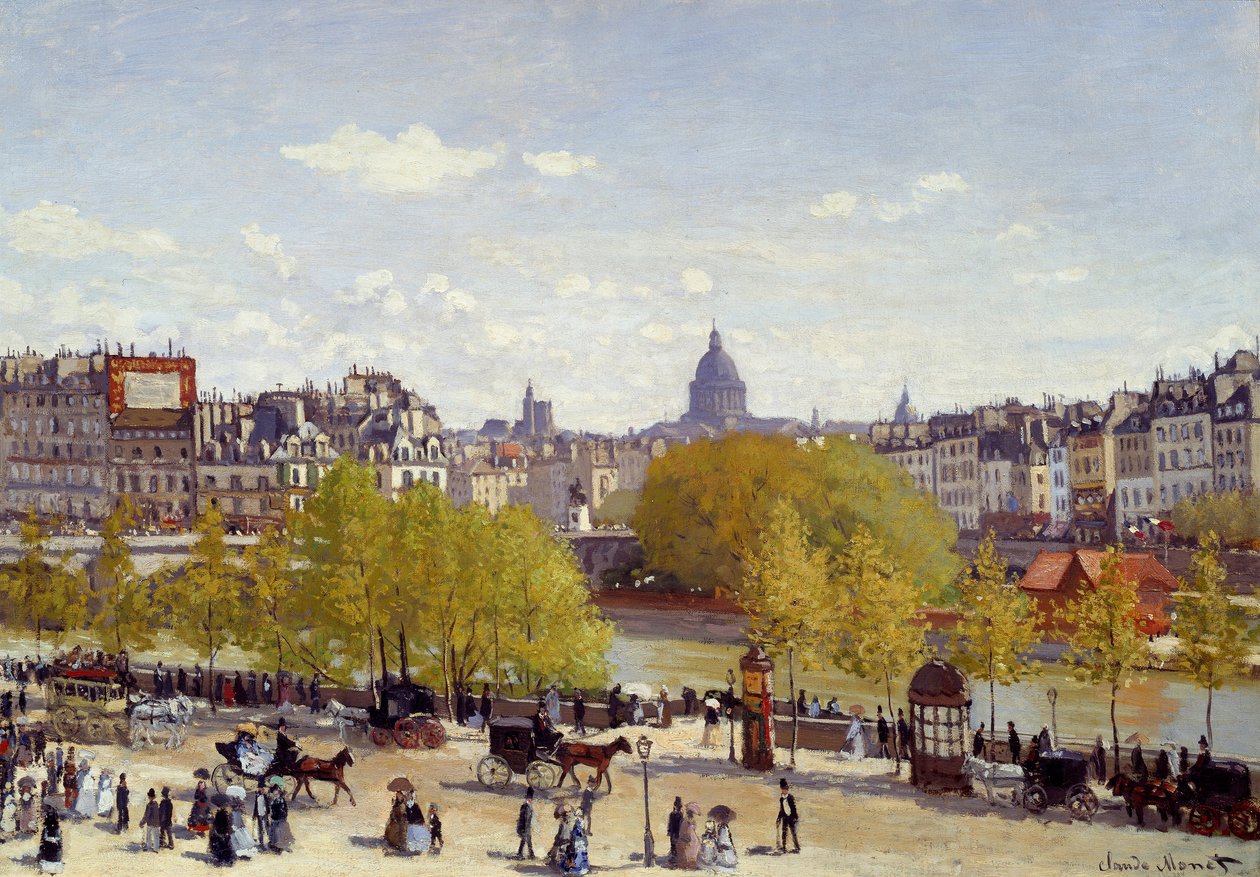 Quai du Louvre بواسطة كلود مونيه