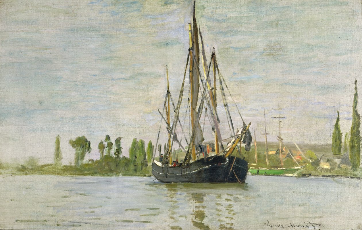 The Chasse-Marée at Anchor ، c.1871-72 بواسطة كلود مونيه