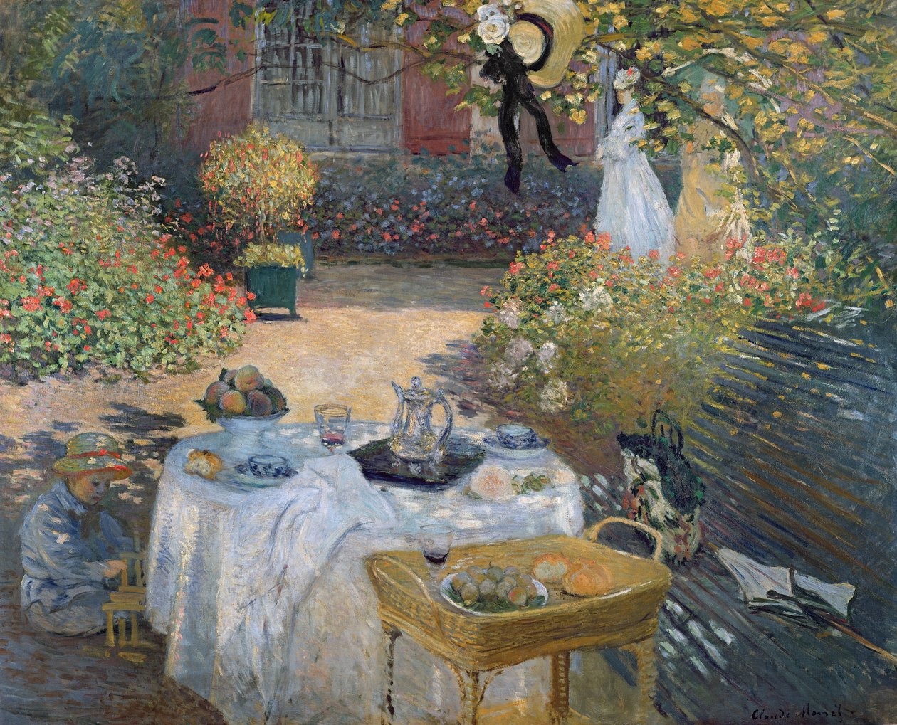 The Luncheon: حديقة مونيه في Argenteuil ، c.1873 بواسطة كلود مونيه