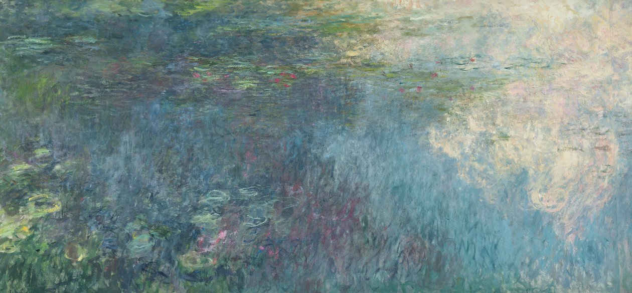 The Waterlilies - The Clouds (الجانب الأيمن) ، 1914-18 (انظر أيضًا 64185 und 64186) بواسطة كلود مونيه