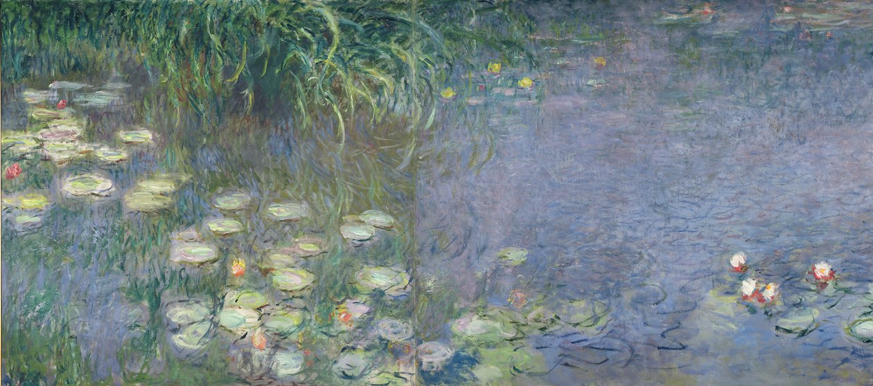 Waterlilies: صباح ، 1914-18 (القسم الأيسر) بواسطة كلود مونيه