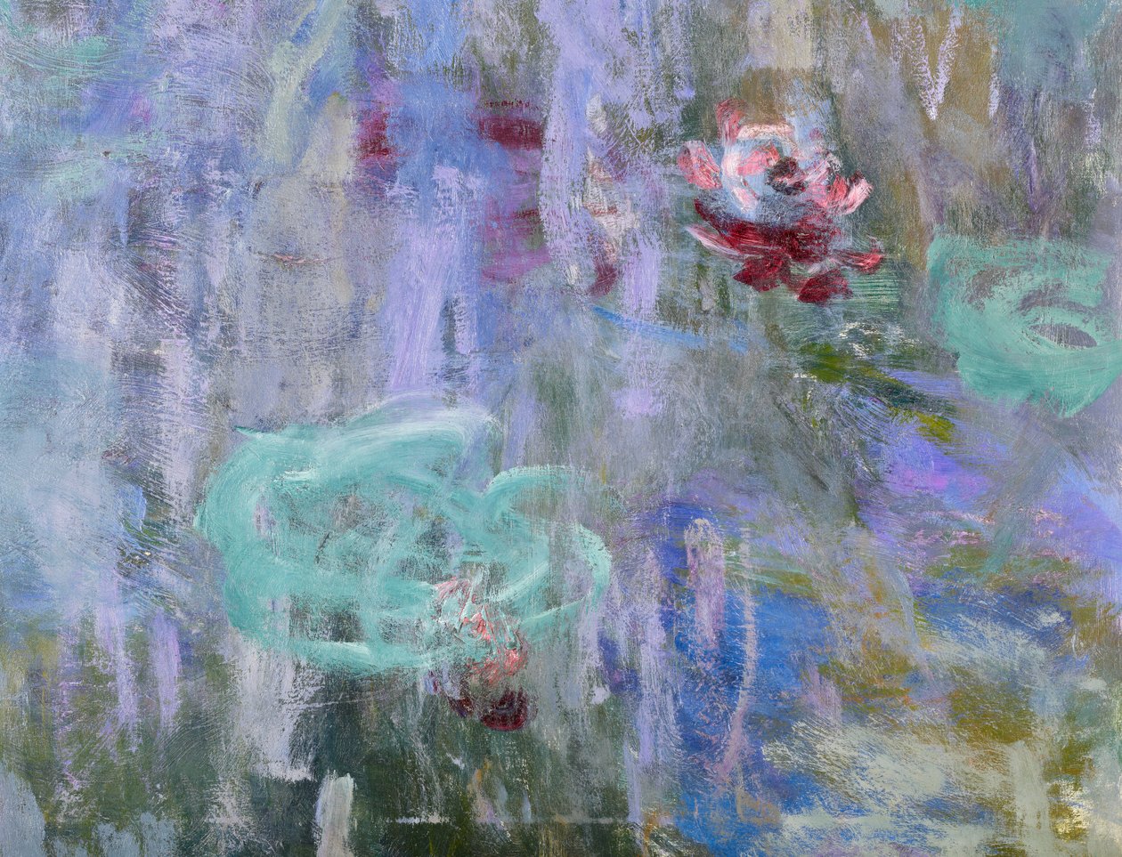 Waterlilies and Reflectes of a Willow Tree ، 1916-19 (158606) بواسطة كلود مونيه