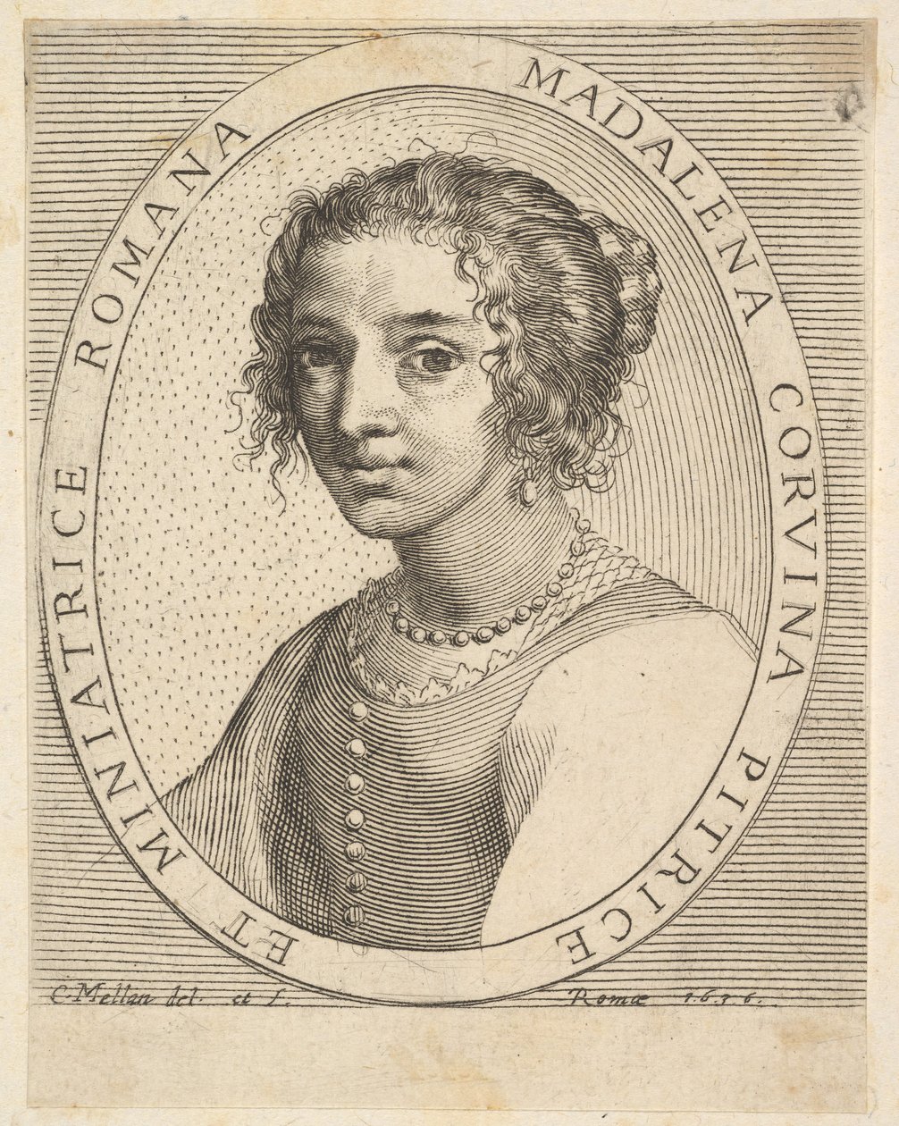 ماجدالين كورفينا ، 1636. بواسطة كلود ميلان