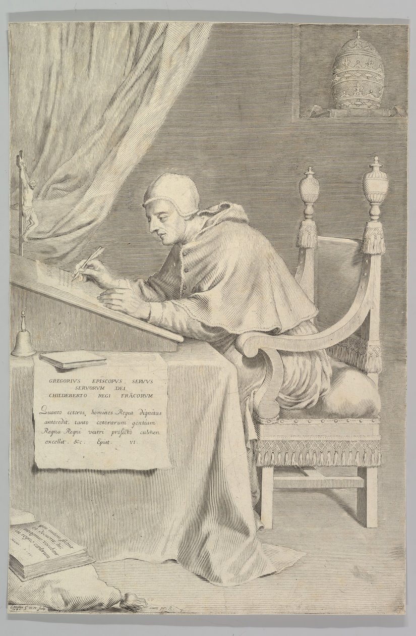 القديس غريغوري ، 1681. بواسطة كلود ميلان