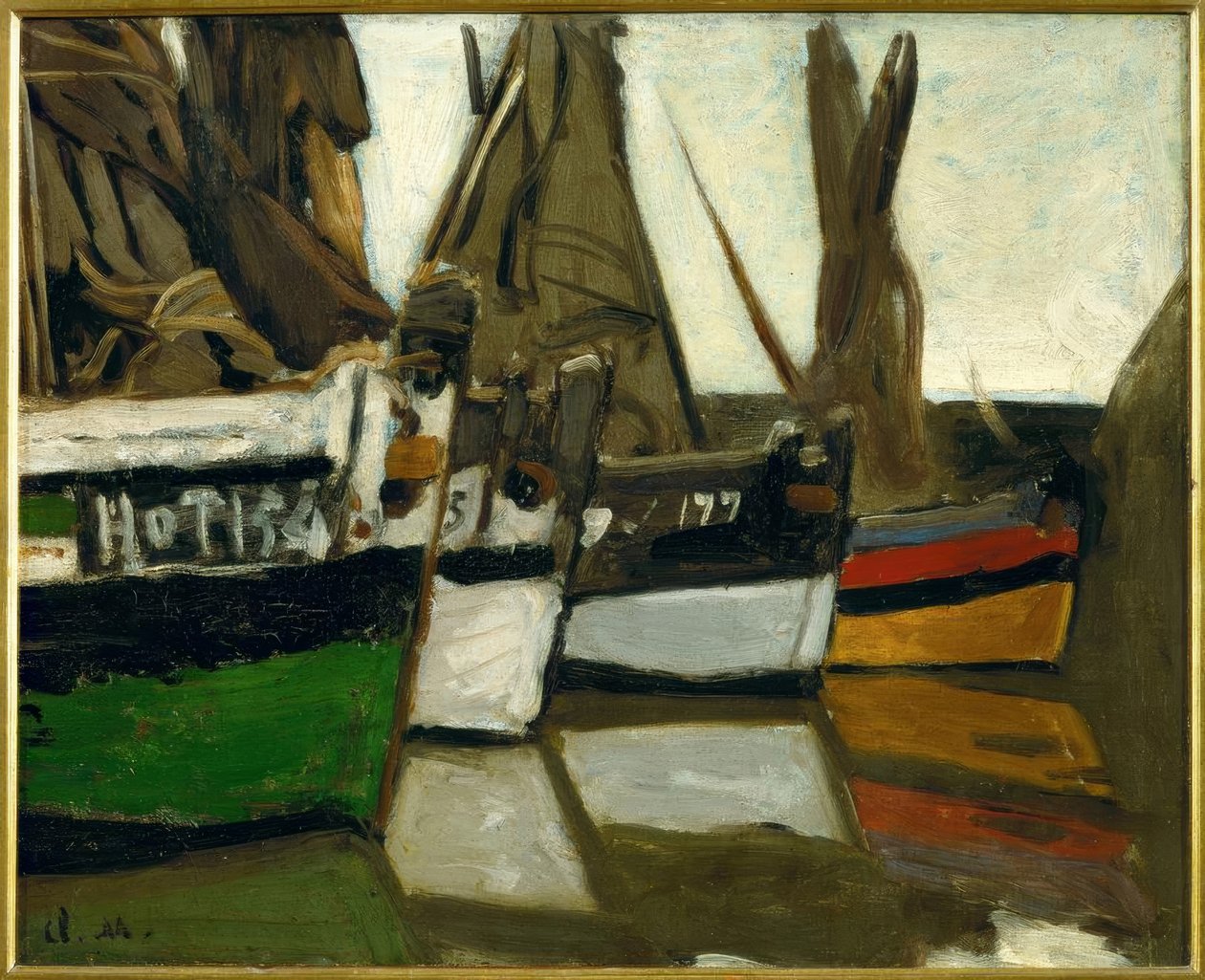 قوارب الصيد ، Honfleur بواسطة كلود مونيه