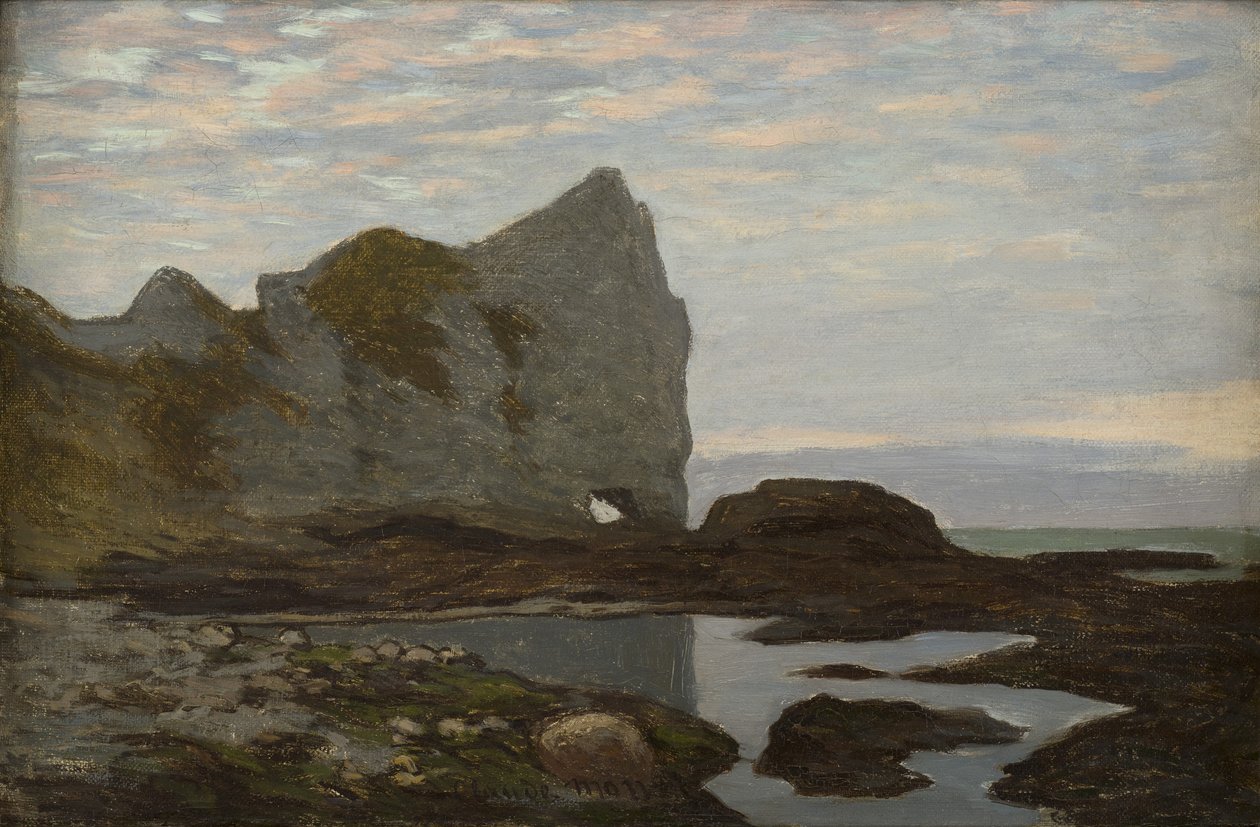 Etretat ، حوالي 1864. بواسطة كلود مونيه