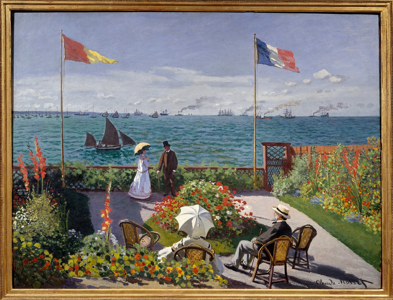 حديقة في Sainte-Adresse بواسطة كلود مونيه