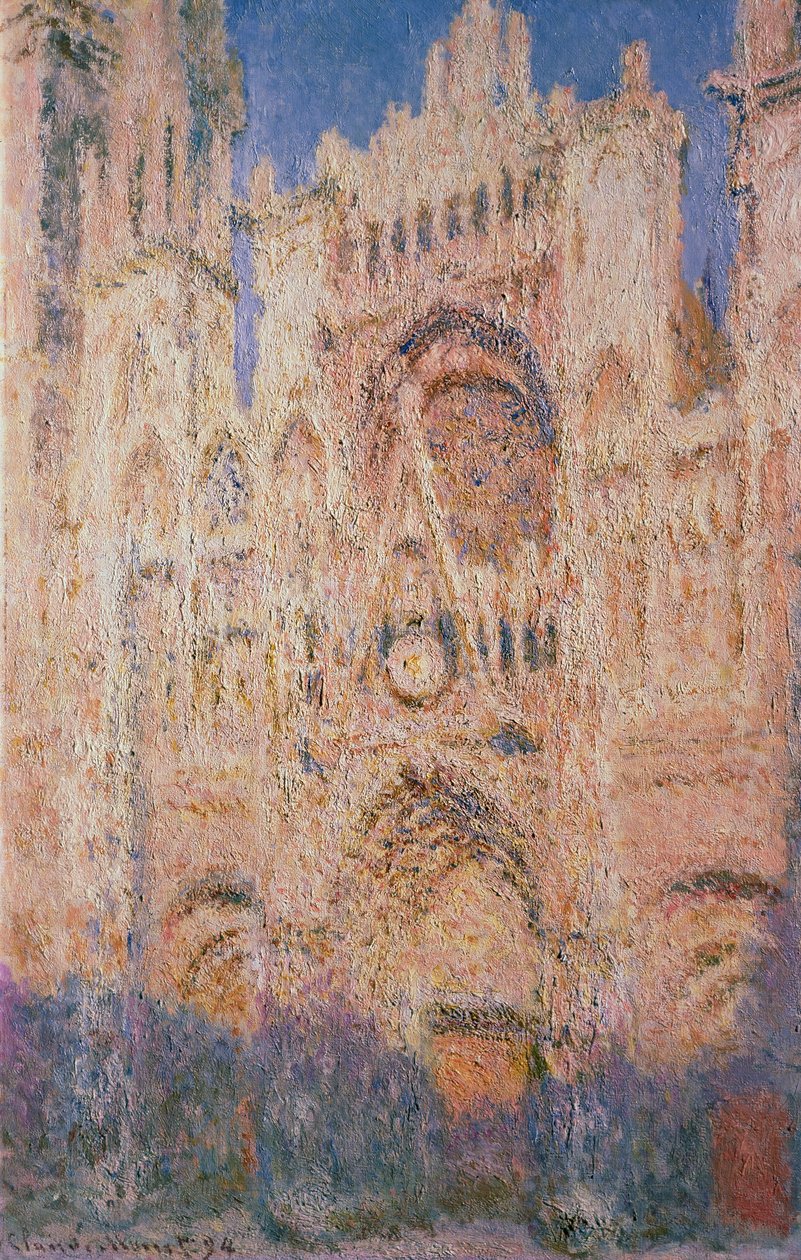 كاتدرائية روان عند الغروب ، 1892-1894. بواسطة كلود مونيه