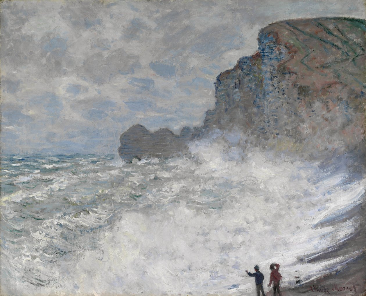الطقس القاسي في Étretat ، 1883 بواسطة كلود مونيه