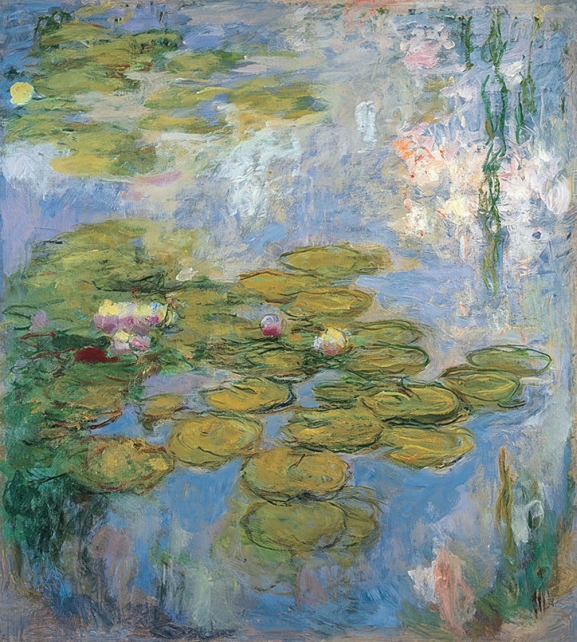 زنابق الماء (nymphéas). 1916-1919 بواسطة كلود مونيه