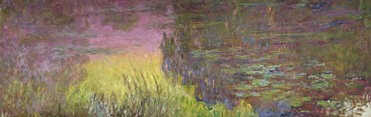 Waterlilies عند الغروب بواسطة كلود مونيه