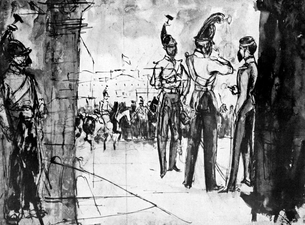 مجموعة الجنود ، 1930. بواسطة قسطنطين الرجال