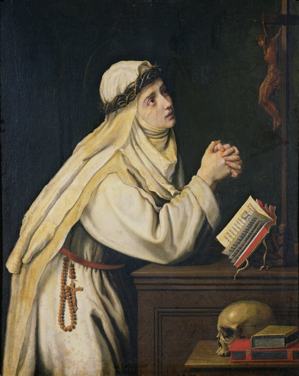 سانت كاترين سيينا (1347-80) بعد لوحة رسمها فرانسيسكو زورباران (1598-1664) بواسطة كريستوفانو ألوري