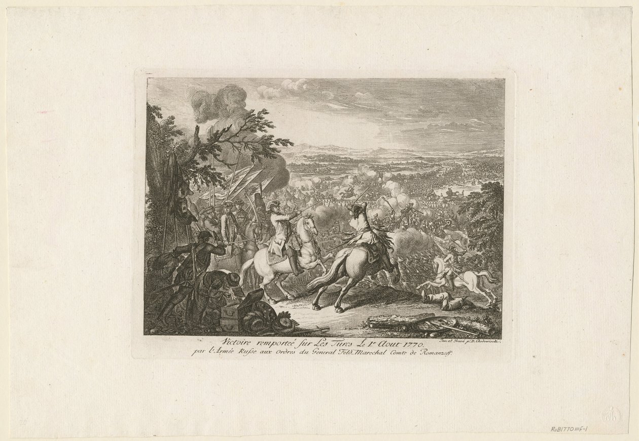 معركة كاهول 1770 بواسطة دانيال نيكولاوس شودويكي