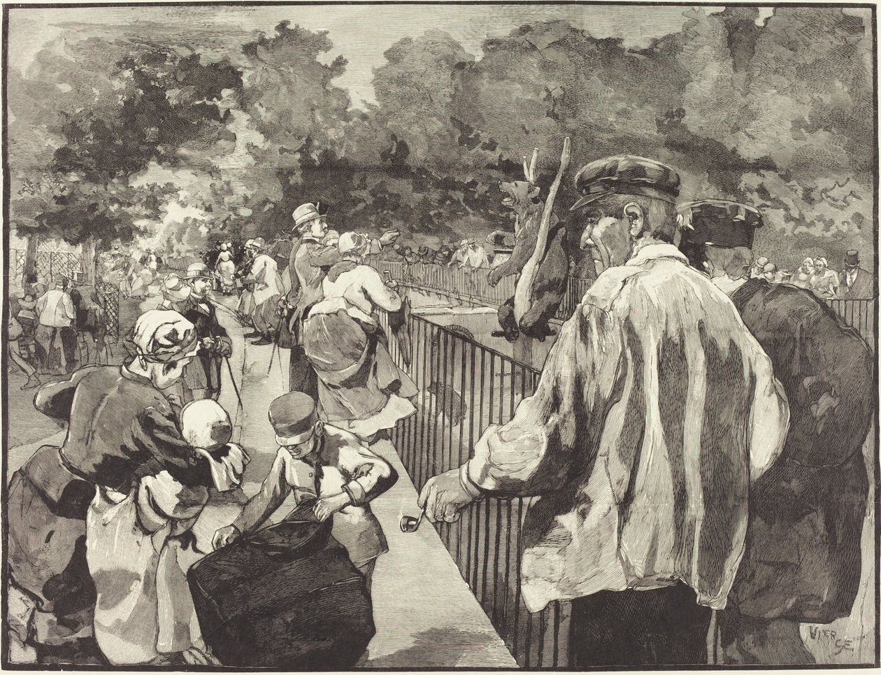 في Jardin des Plantes بواسطة دانيال فيرج