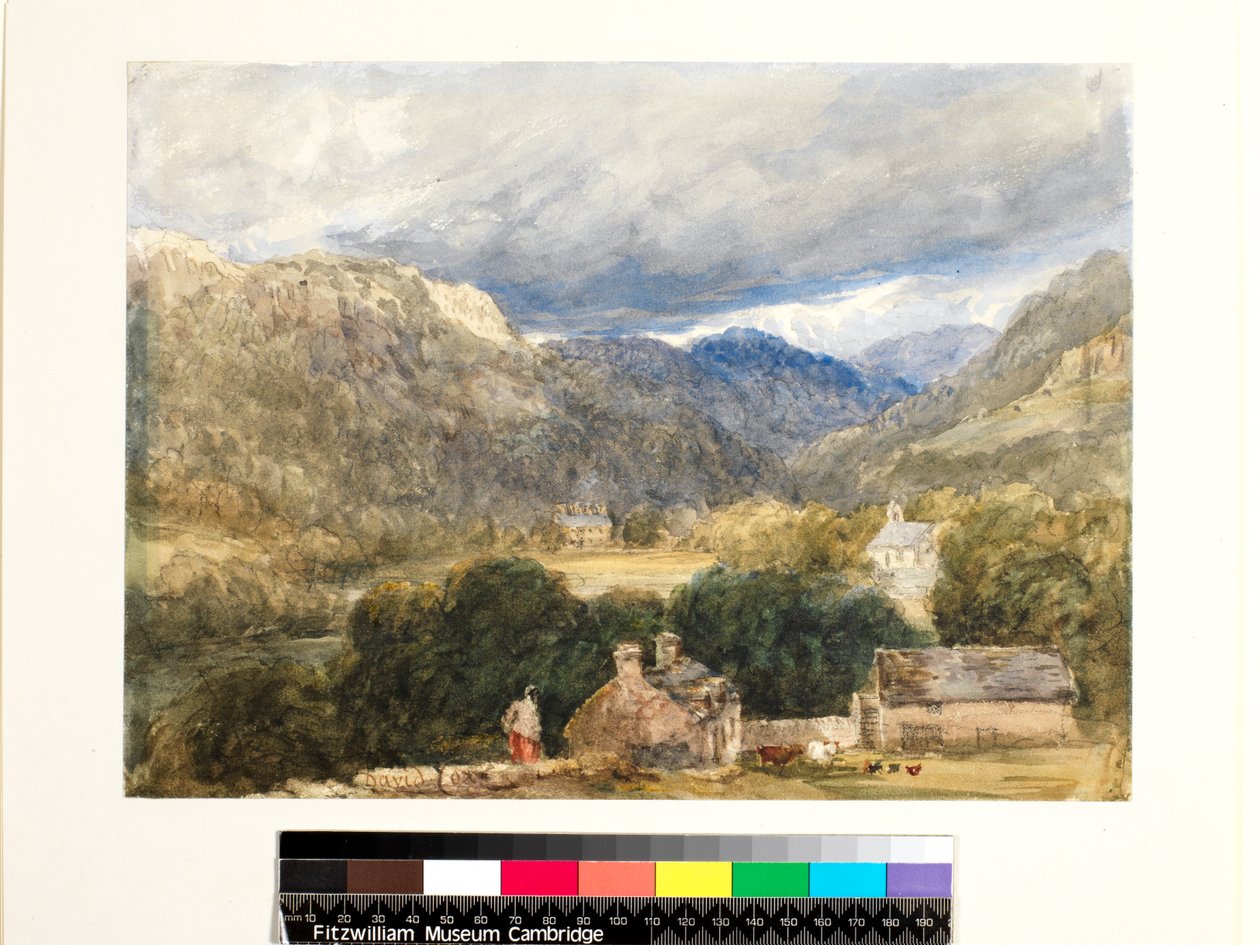 No.1273 Bettws-y-Coed (مرحاض وطباشير أسود على ورق) بواسطة ديفيد كوكس