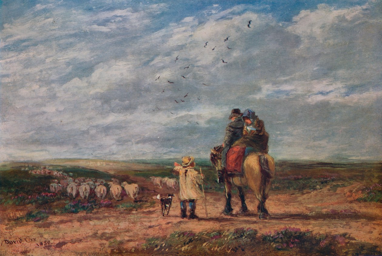 الطريق المتقاطع ، 1850 بواسطة ديفيد كوكس الأكبر