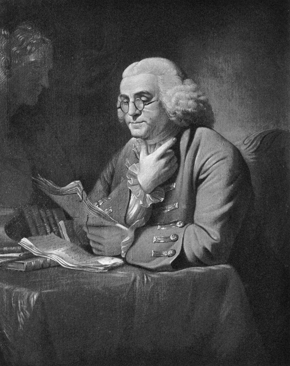 بنيامين فرانكلين ، c1766 بواسطة ديفيد مارتن