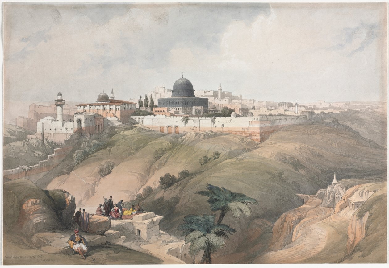 القدس ، 1839. بواسطة ديفيد روبرتس