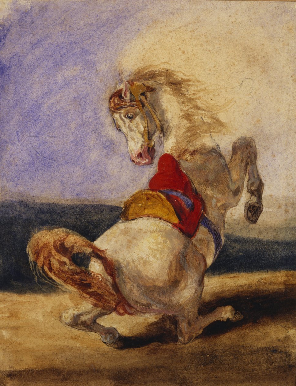 تربية الخيول بواسطة ديلاكروا