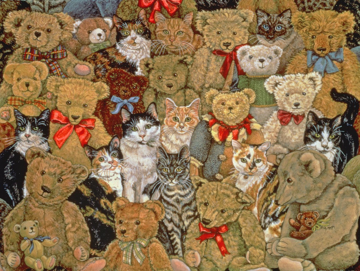 Tedcats ، 1997 (أكريليك على لوح) بواسطة ديتز