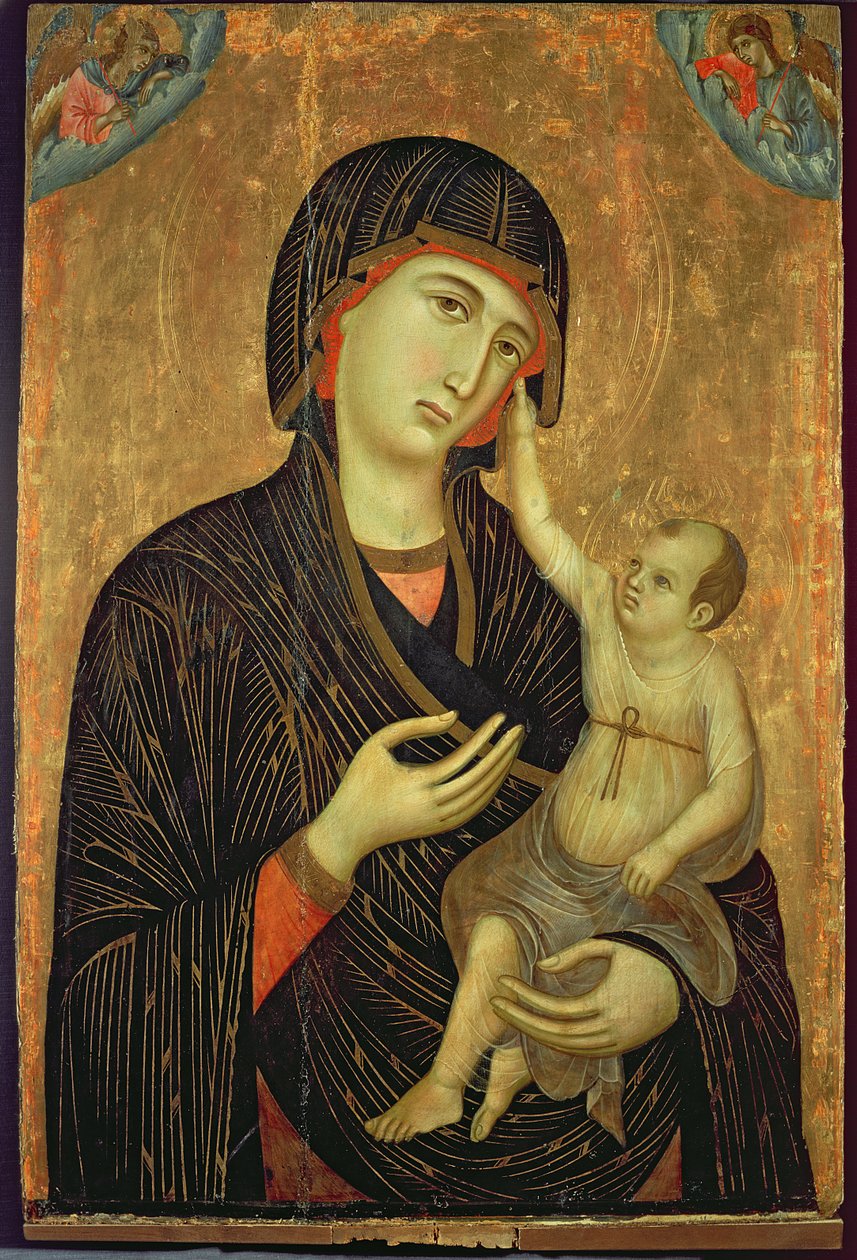 Crevole Madonna ، c.1284 (العذراء والطفل مع الملائكة) بواسطة دوتشيو دي بونينسينيا