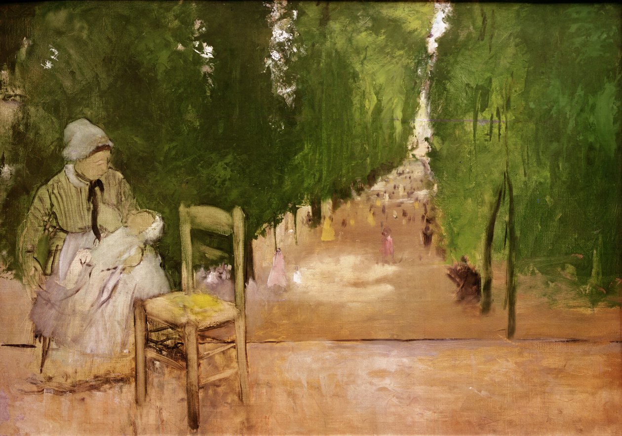 في Jardin du Luxeumbourg بواسطة إدغار ديغا