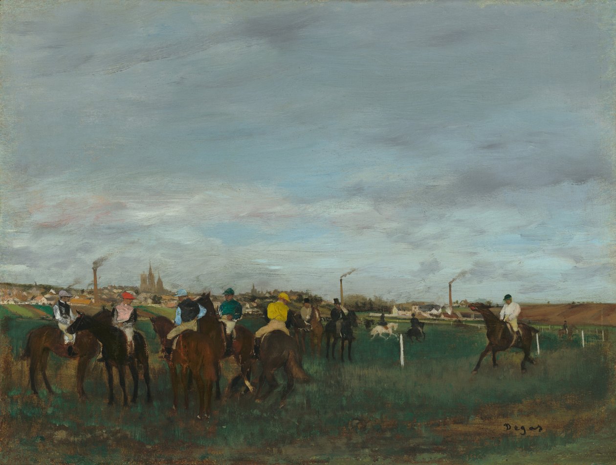 السباقات 1871-1872. بواسطة إدغار ديغا