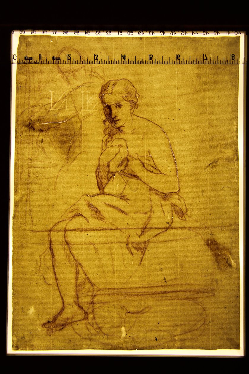 صورة خفيفة مرسلة من La Toilette ، 1860 (طباشير على ورق) (انظر أيضًا 5838671-2) بواسطة إدوارد مانيه