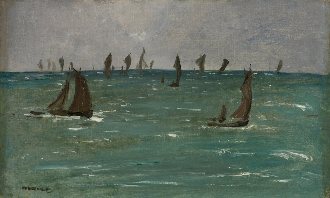 قوارب في Berck-sur-Mer بواسطة إدوارد مانيه