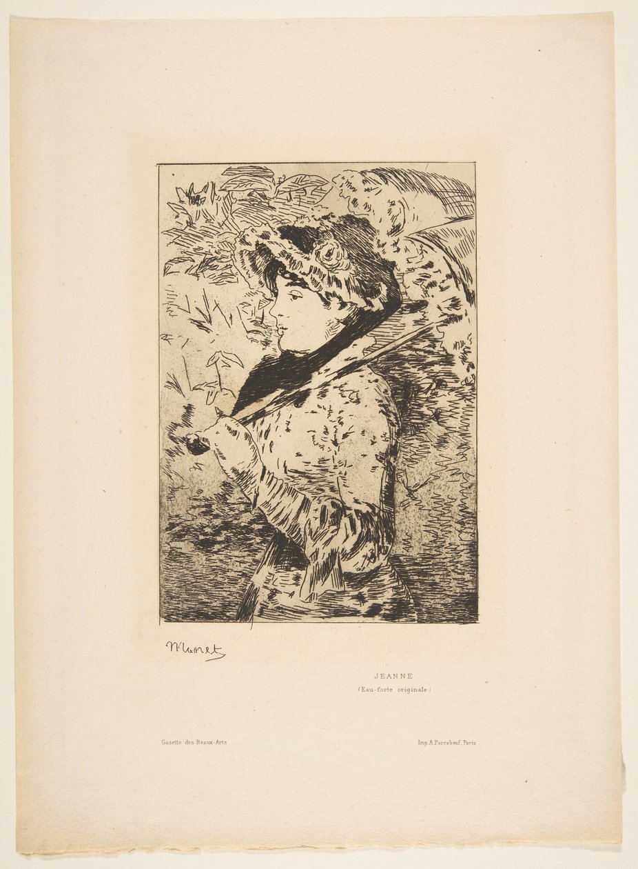 جين ، 1882. بواسطة إدوارد مانيه