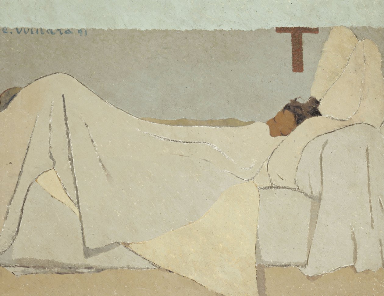 Au lit In Bed ، 1891 بواسطة إدوارد فويلارد