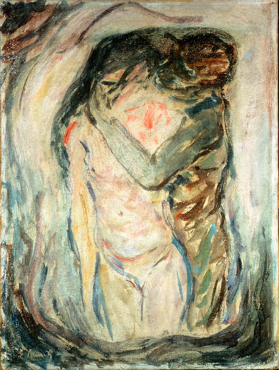 القبلة ، ج .1910 بواسطة إدوارد مونش